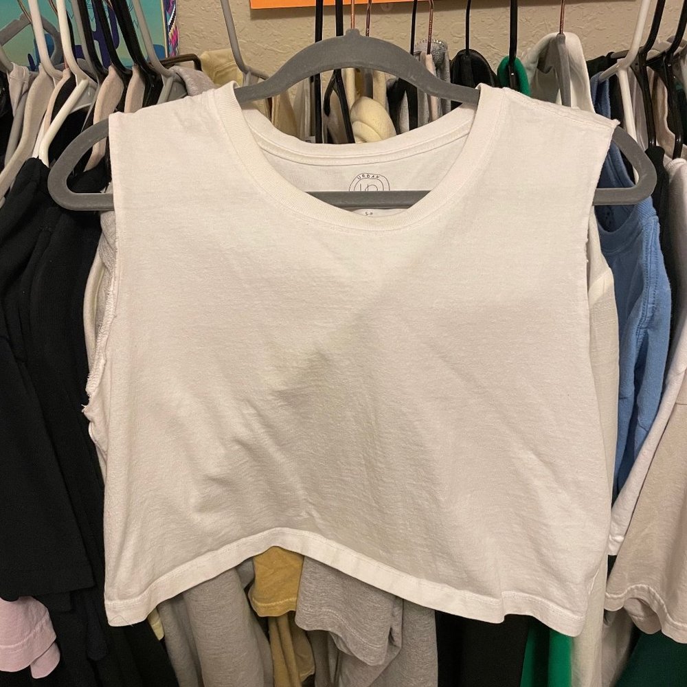 Urban outfitters crop top muscle tee